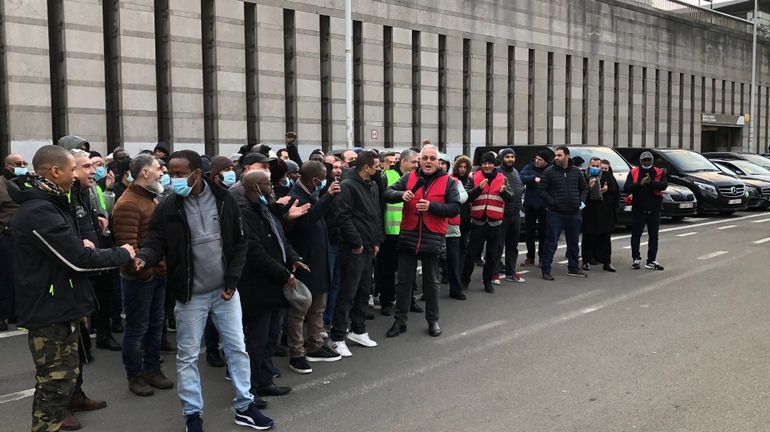 Bruxelles : fin de la manifestation des chauffeurs LVC sous licences wallonnes et flamandes