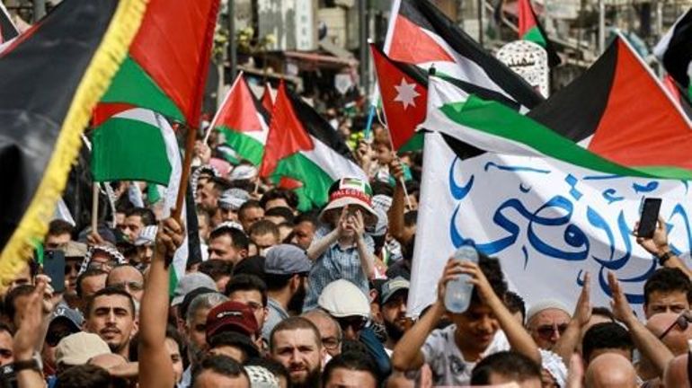 Guerre Israël - Gaza : manifestation en Jordanie pour l'annulation du traité de paix avec Israël