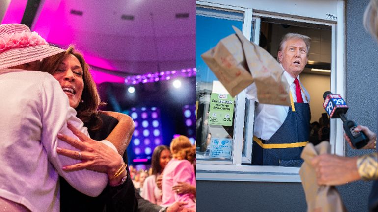 Election présidentielle aux Etats-Unis : Kamala fête ses 60 ans avec Stevie Wonder et Donald va servir des frites chez McDonald's