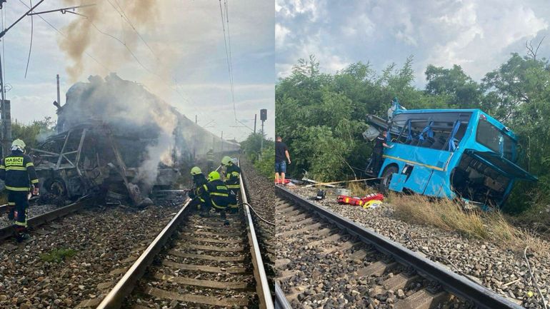 Slovaquie : 5 morts et 5 blessés dans une collision entre un train et un car