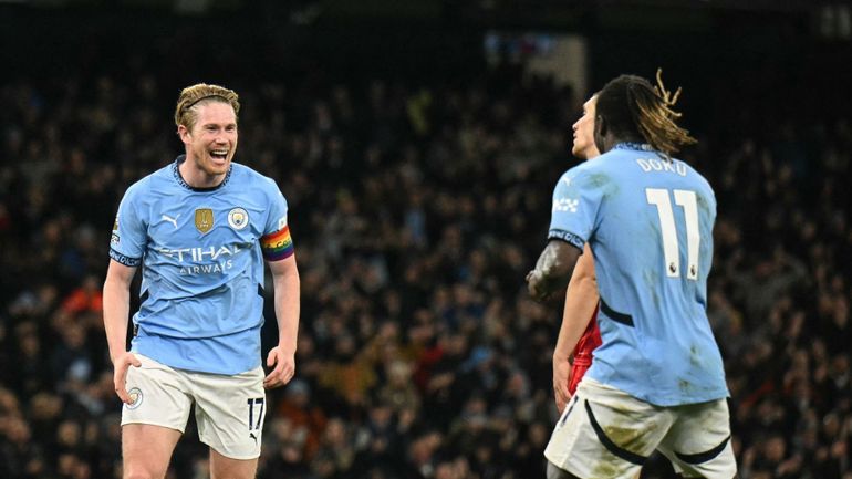 Trois assists pour De Bruyne, Doku buteur : Manchester City roule sur Ipswich