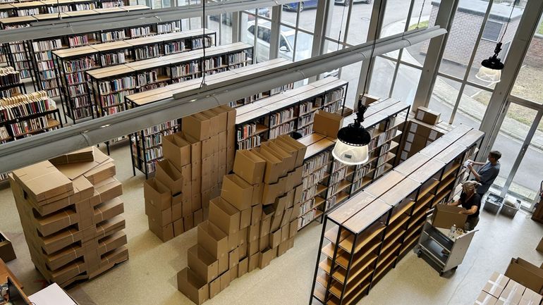 170.000 livres à empaqueter : la bibliothèque communale de Verviers déménage