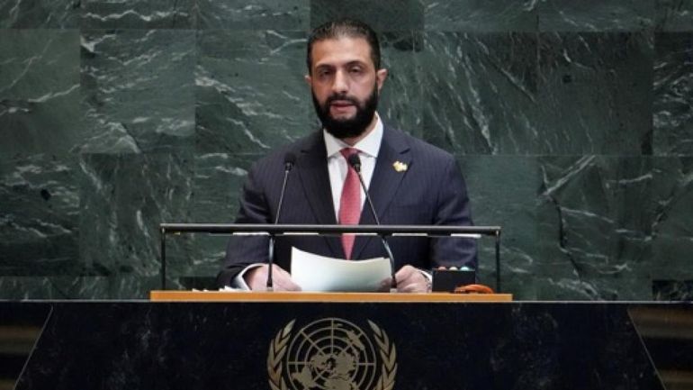 Devant l'ONU, le nouveau président syrien appelle à la fin des attaques d'Israël
