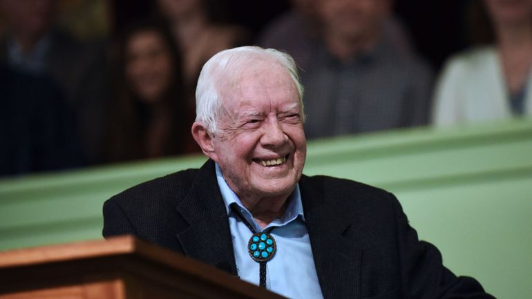 L'ancien président américain Jimmy Carter a soufflé sa 99e bougie