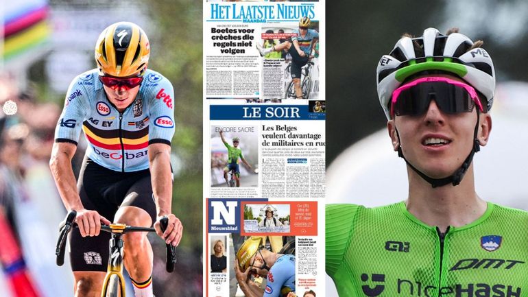 La presse débriefe les Mondiaux de cyclisme : "un piège cruel pour Evenepoel" et "un parcours trop facile pour Pogacar"
