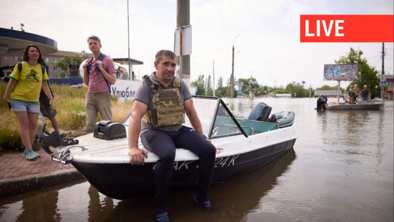 Direct - Guerre en Ukraine : neuf blessés dans une frappe russe à Kherson, touchée par les inondations