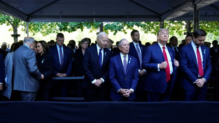 Etats-Unis : Joe Biden, Kamala Harris et Donald Trump réunis à New York pour la commémoration des attentats du 11 Septembre