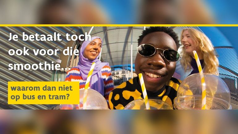 La publicité anti-fraude de De Lijn n'associe pas les jeunes d'origine immigrée aux fraudeurs, a décidé le Jury d'éthique publicitaire