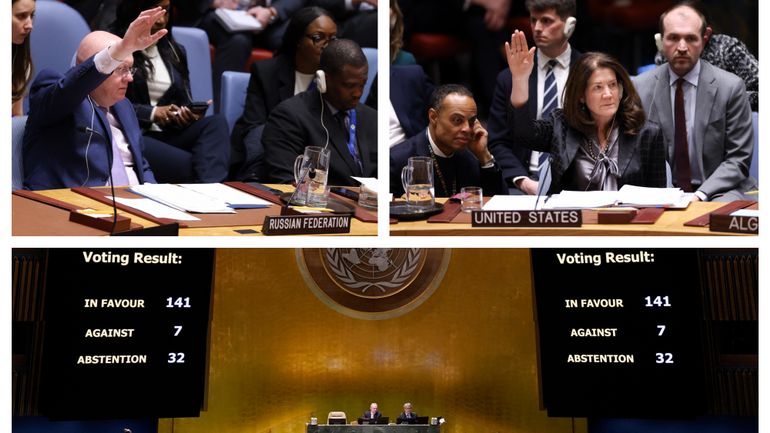 Guerre en Ukraine : vote en commun des Etats-Unis et de la Russie à l'ONU, 