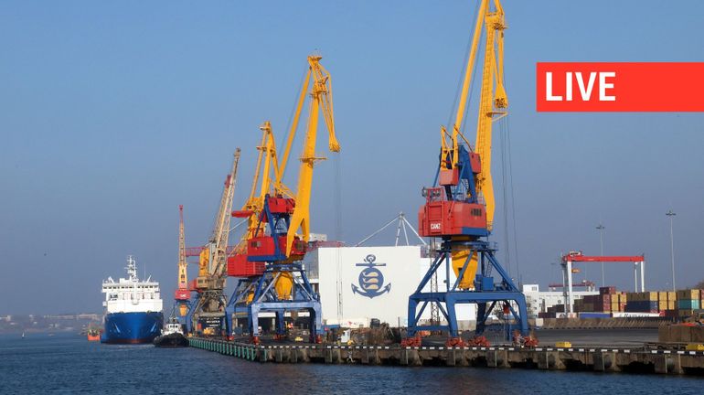 Direct - Guerre en Ukraine : deux nouveaux navires chargés de céréales quittent l'Ukraine