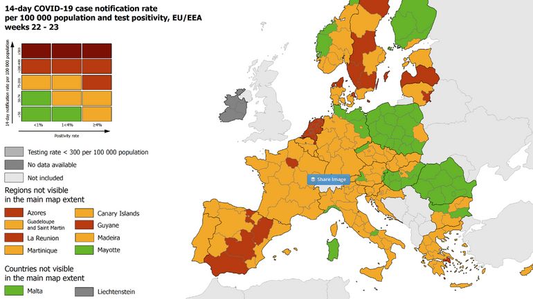 France, Italie, Espagne, Grèce: de nouvelles zones en orange ou vert, ce qui va changer pour vos voyages dès lundi