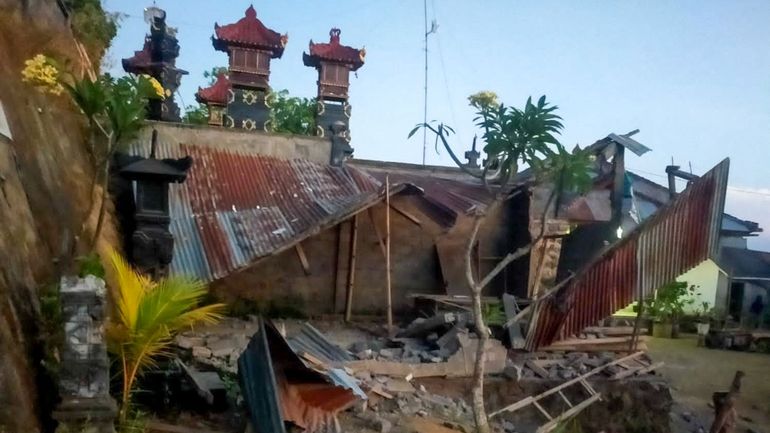 Indonésie : un séisme secoue l'île de Bali, trois morts et sept blessés à déplorer