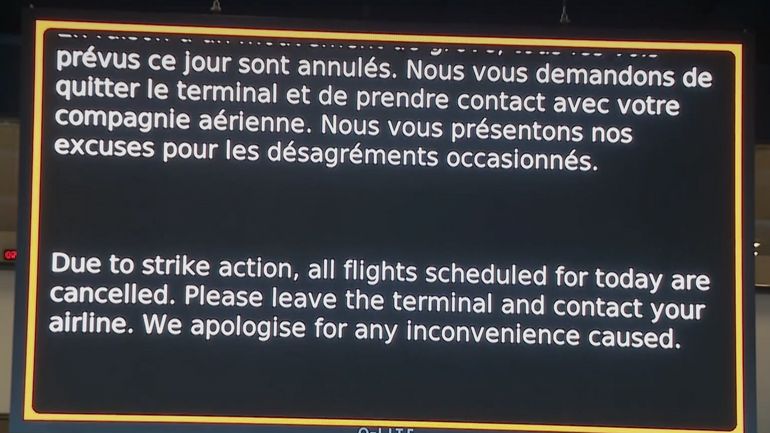 Grève à l'aéroport de Charleroi : le front commun poursuit la grève ce vendredi, la ministre Neven convoque syndicats et direction