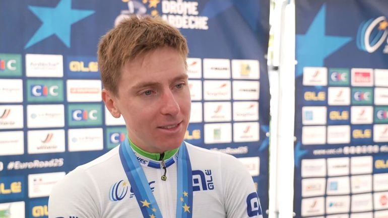 Euro de cyclisme – Tadej Pogacar : "Les Belges étaient trop nombreux alors j’ai attaqué"