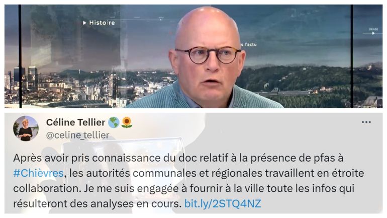Pour Jean-Luc Crucke (Les Engagés), la ministre Tellier s'était engagé à faire le suivi de la pollution aux PFAS, tweet à l'appui