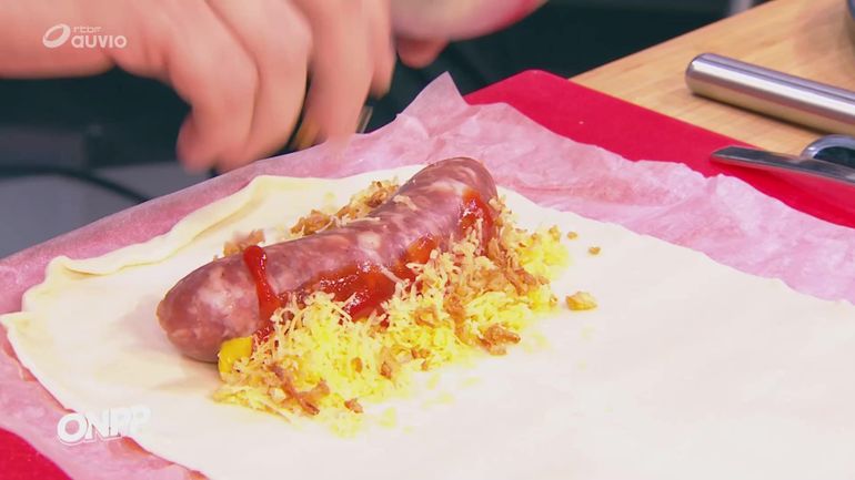 Recette de Carlo : roulés feuilletés à la saucisse