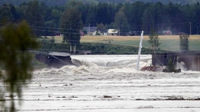 Intempéries dans le nord de l'Europe : les rivières enflent en Norvège, plusieurs évacuations