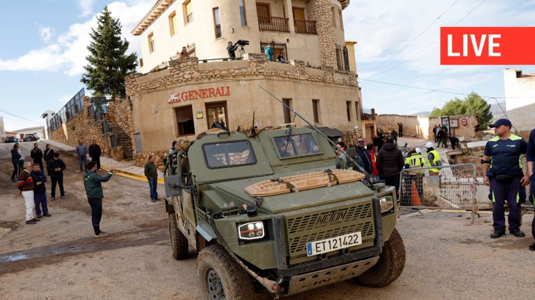 Direct - Inondations meurtrières en Espagne : plus de 1.200 militaires sont déployés sur le terrain, principalement dans la région de Valence