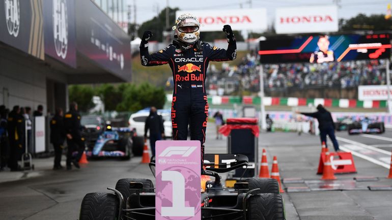 F1 Japon : Max Verstappen, tout surpris, apprend à l'interview qu'il est champion du monde