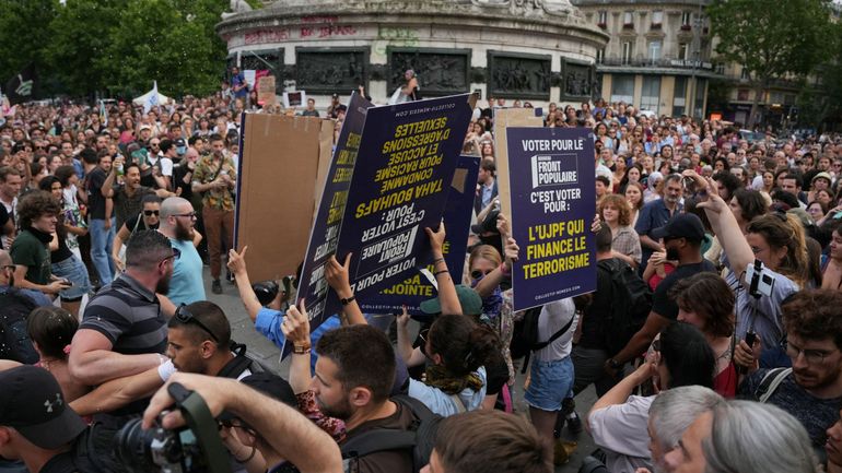 France : rassemblements contre l'extrême droite à Paris et dans d'autres villes, à trois jours des législatives