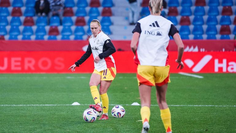 Janice Cayman avant le France-Belgique des Red Flames : 