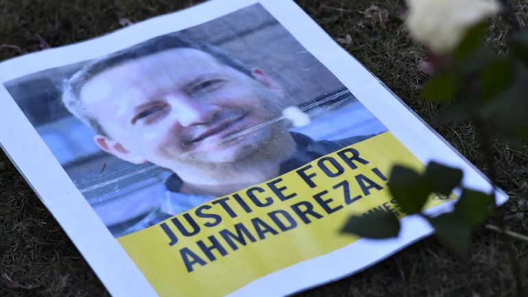 Mobilisation à Bruxelles contre l'exécution imminente en Iran du professeur Ahmadreza Djalali