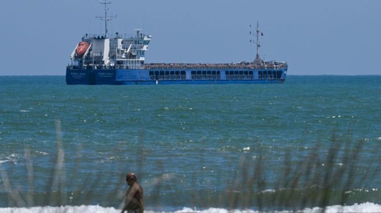 Guerre en Ukraine : le cargo russe Zhibek Zholy, chargé de céréales ukrainiennes, est dans les eaux russes
