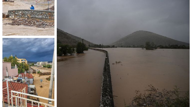 Pluies torrentielles en Grèce : les grandes plaines centrales sous eaux, la principale autoroute bloquée sur 200 kilomètres