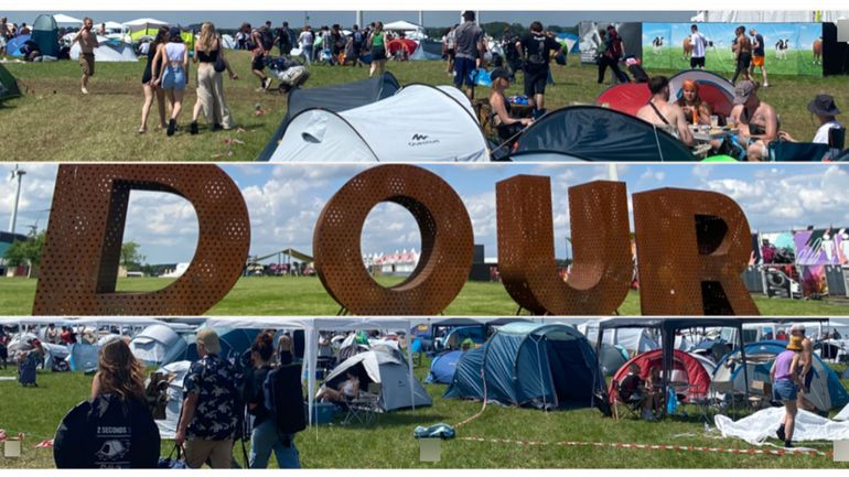 Le festival de Dour au camping tout confort : "On a des matelas, un vrai lit… On n’a pas à se plaindre !"