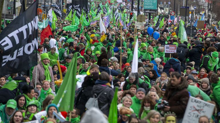 Des manifestants venus de toute l'Europe attendus ce mardi à Bruxelles pour dénoncer l'austérité