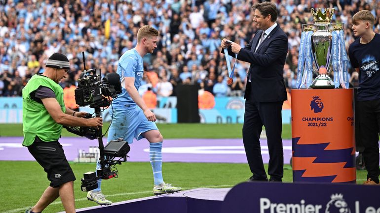 Kevin De Bruyne champion d’Angleterre grâce à sa "meilleure passe" : "Il a fallu être excellent toute la saison"