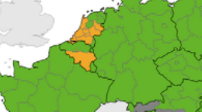 La Wallonie passe finalement en code vert sur la carte de l'ECDC
