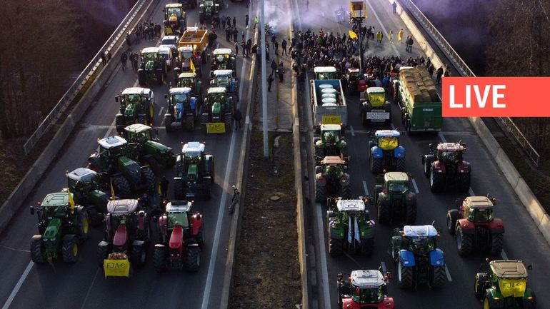Direct - Mobilisation des agriculteurs : la E411 libérée dans les deux sens à hauteur de Daussoulx, le trafic reprend vers Bruxelles et le Luxembourg