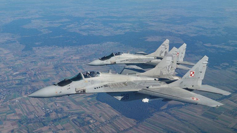 Guerre en Ukraine : la Pologne va transférer à l'Ukraine quatre avions de chasse Mig-29