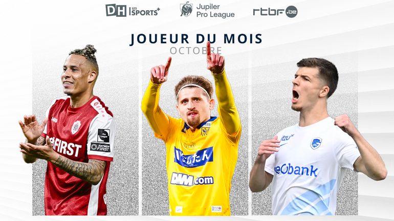 Tjaronn Chery, Adriano Bertaccini ou Jarne Steuckers : votez pour le joueur du mois d'octobre