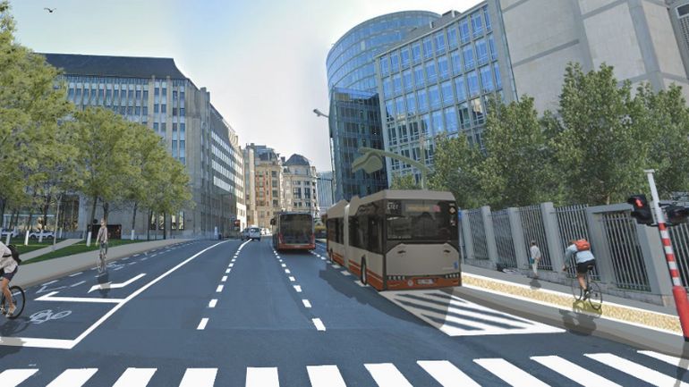 La STIB va installer un terminus de recharge pour bus articulés électriques près de la gare Centrale