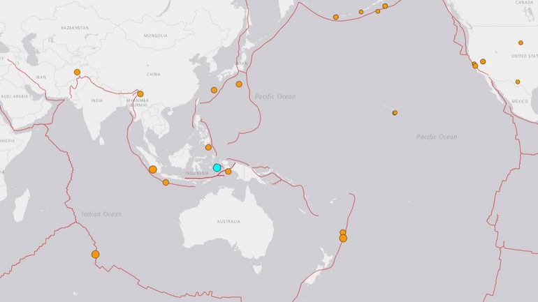 Un séisme d'une magnitude de 5,8 frappe l'est de l'Indonésie, selon l'USGS