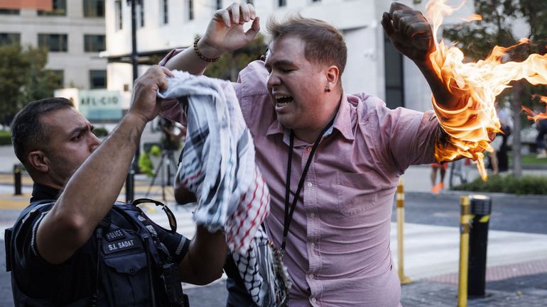 Guerre au Proche-Orient : un homme tente de s'immoler lors une manifestation à Washington contre la guerre à Gaza