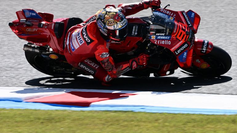 MotoGP Japon : Bagnaia gagne le sprint, Marc Marquez très proche du titre