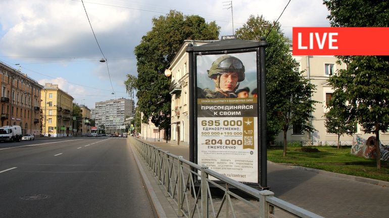 Direct - Guerre en Ukraine : en Russie, un homme écope de 6 ans de prison pour avoir vandalisé des affiches de 