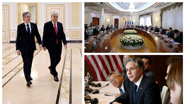 Asie centrale : Antony Blinken, en visite à Astana, affiche le soutien américain au Kazakhstan, allié de Moscou