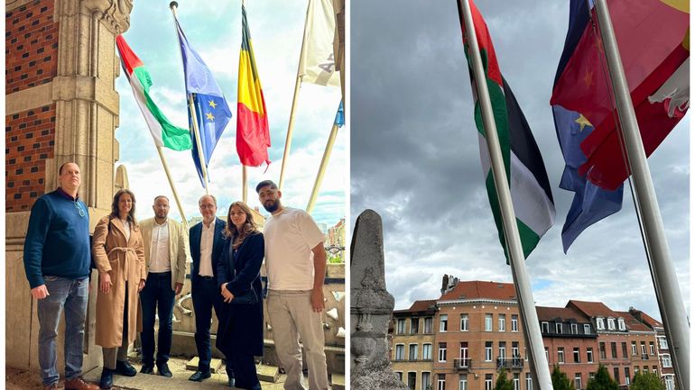Anderlecht : un drapeau palestinien hissé sur l'hôtel communal crée une tension au sein de la majorité