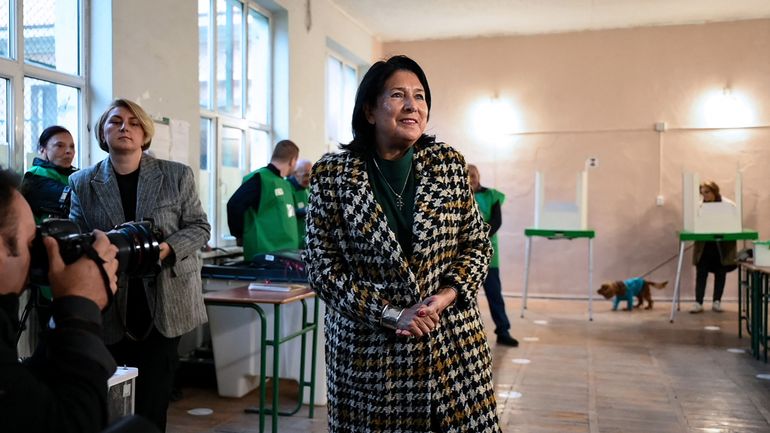 Elections en Géorgie : la présidente pro-européenne Salomé Zourabichvili dénonce des actes violents 