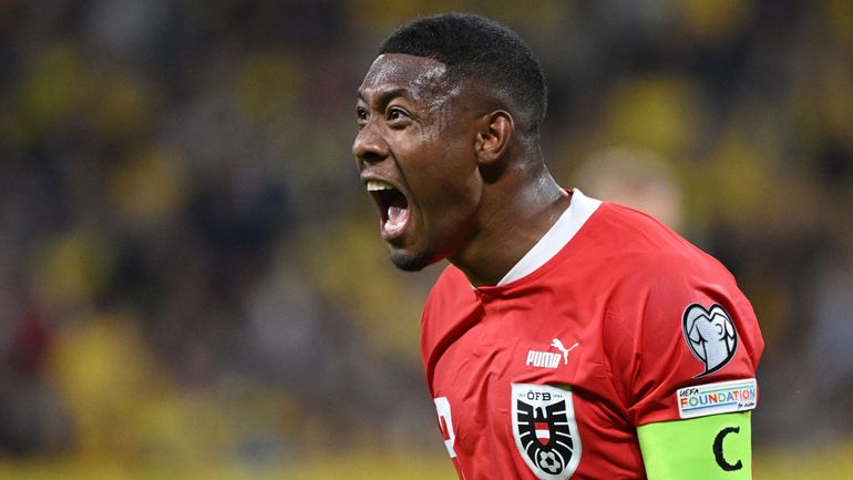 L'Autriche sans son capitaine David Alaba contre les Diables Rouges