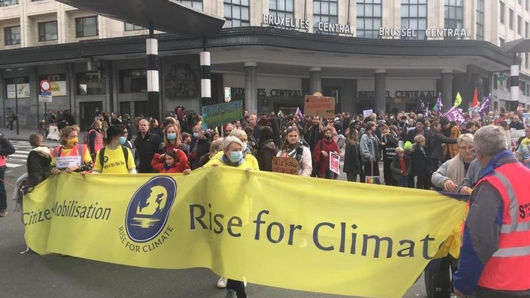 Manifestation pour le climat à Bruxelles