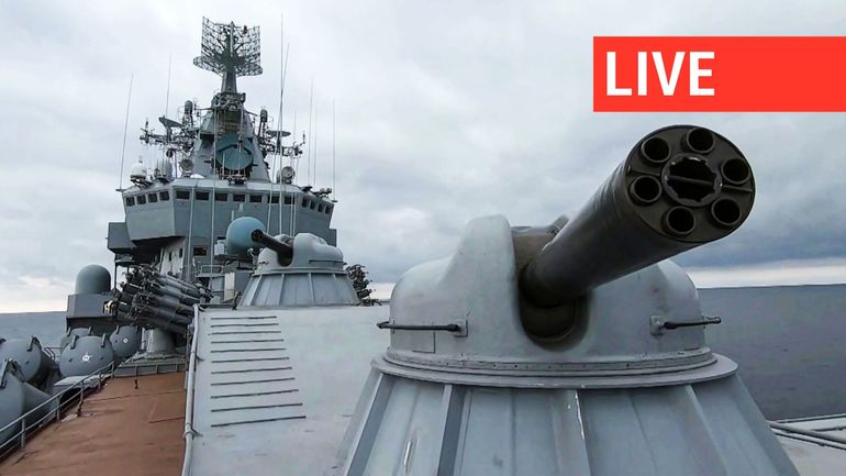 Direct - Guerre en Ukraine : Le navire amiral Moskva a-t-il été touché par un missile de l'OTAN ?