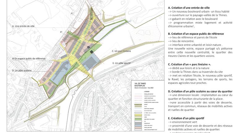 Nivelles : un Masterplan définit les grandes orientations du futur quartier du 