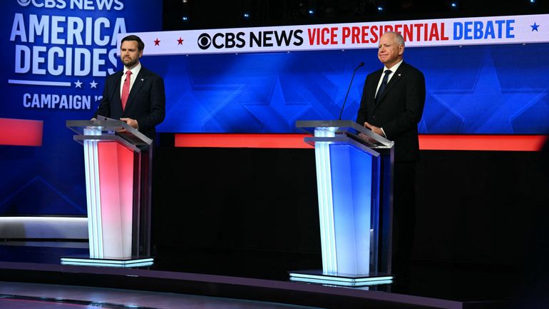 Election présidentielle aux Etats-Unis : les colistiers de Trump et Harris s'affrontent sur l'avortement, la migration et les tensions au Moyen-Orient