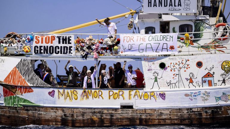 Guerre au Proche-orient : arrivée en Israël du bateau de militants propalestiniens intercepté par l'armée