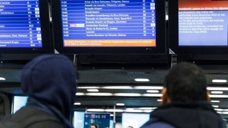 1 train IC sur 2 circulera vendredi, le service aux heures de pointe toujours déforcé